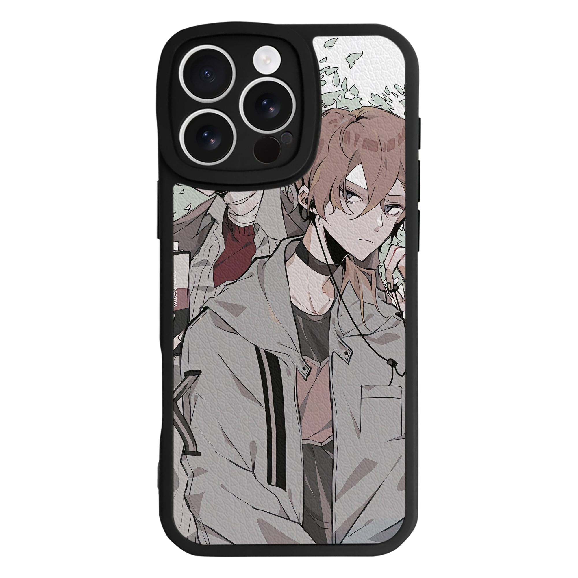 （画像用） 文豪ストレイドッグス Bungo Stray Dogs 【iPhone 16シリーズ対応】シリコンスマホケース（レザー調） 材質：シリコン